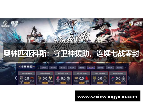 奥林匹亚科斯：守卫神援助，连续七战零封